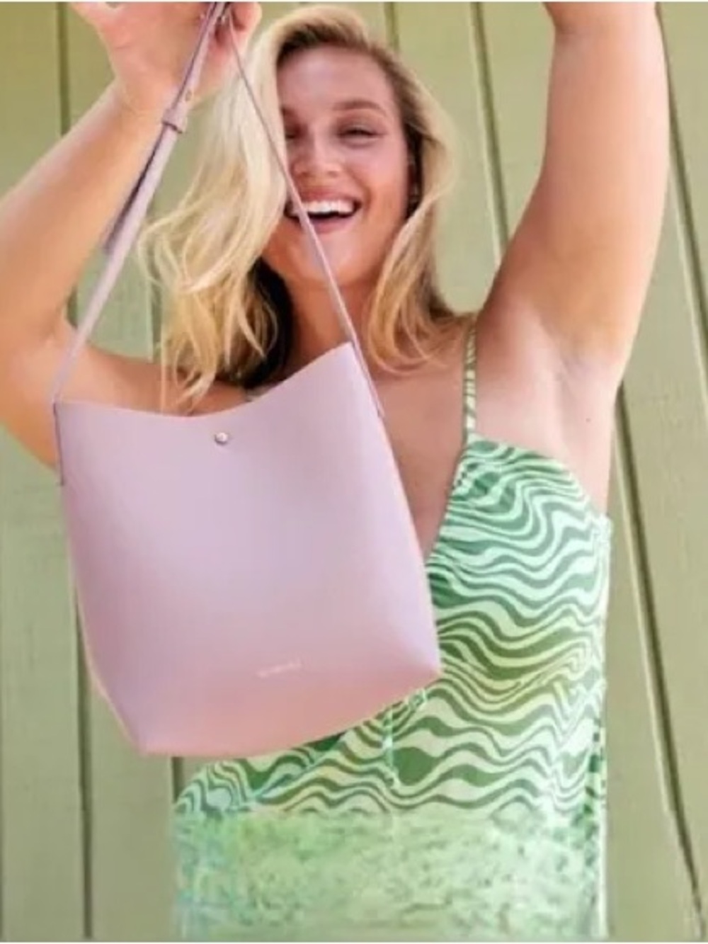 Anthropologie Samara Minimalist Pink Bag - Picture 11 of 12